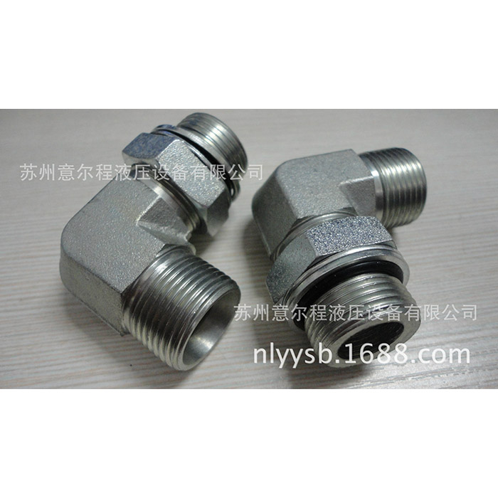 卡套接頭90°公制外螺紋可調向柱端1CH9 1DH9液壓接頭液壓配件